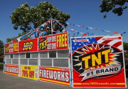 sAFE AND sANE fIREWORKS bOOTH
