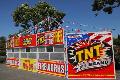 sAFE AND sANE fIREWORKS bOOTH