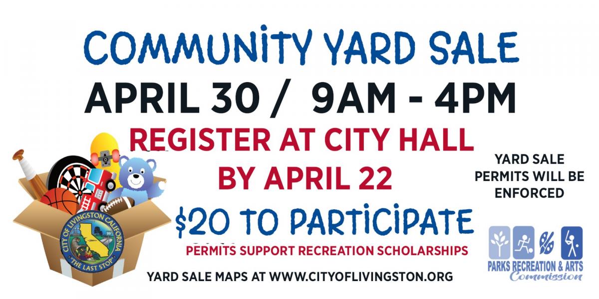 commnity wide yard sale information