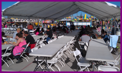 Shaded Dining Tent